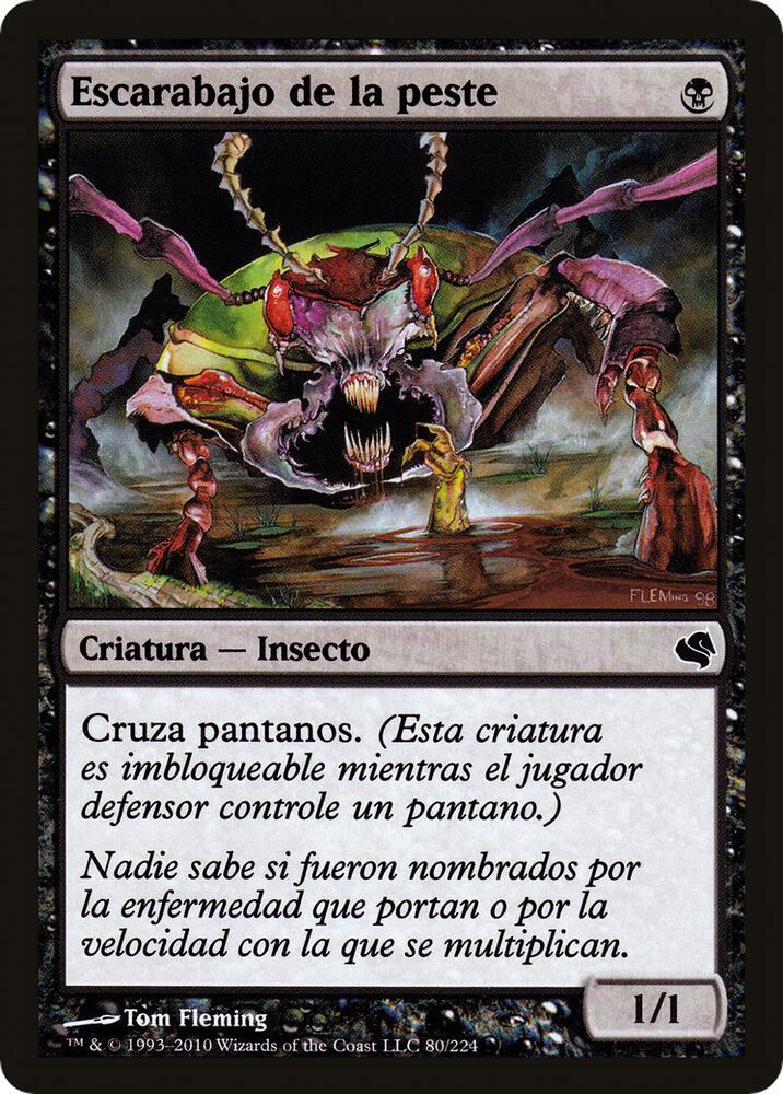 Plague Beetle (Spanish) - "Escarabajo de la peste", Magic Encyclopedia 2011 (Salvat) 80