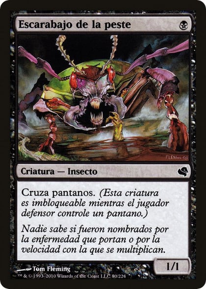Plague Beetle (Spanish) - "Escarabajo de la peste", Magic Encyclopedia 2011 (Salvat) 80