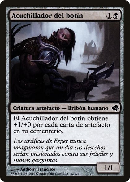 Salvage Slasher (Spanish) - "Acuchillador del botin", Magic Encyclopedia 2011 (Salvat) 82