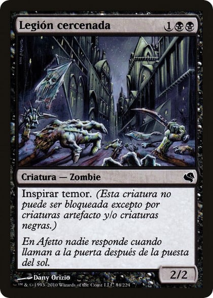 Severed Legion (Spanish) - "Legion cercenada", Magic Encyclopedia 2011 (Salvat) 84