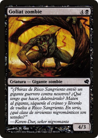 Zombie Goliath (Spanish) - "Goliat zombie", Magic Encyclopedia 2011 (Salvat) 88