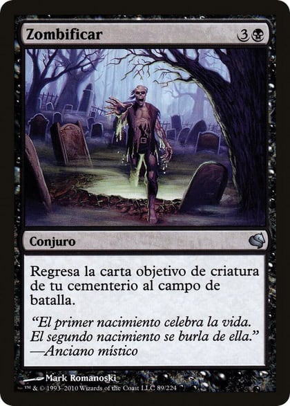 Zombify (Spanish) - "Zombificar", Magic Encyclopedia 2011 (Salvat) 89