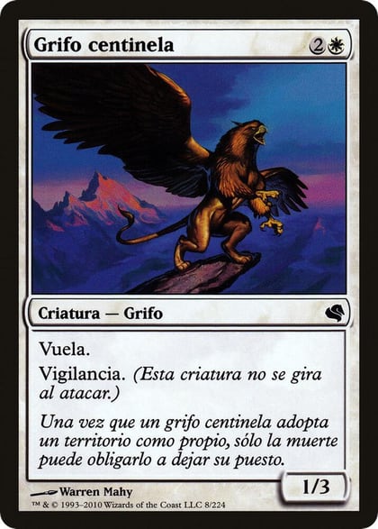 Griffin Sentinel (Spanish) - "Grifo centinela", Magic Encyclopedia 2011 (Salvat) 8