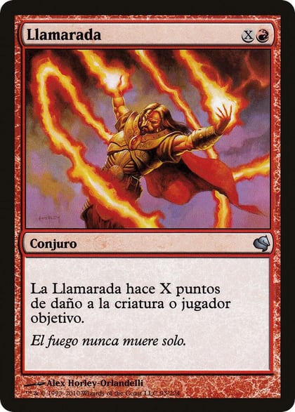 Blaze (Spanish) - "Llamarada", Magic Encyclopedia 2011 (Salvat) 93