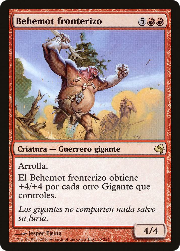 Borderland Behemoth (Spanish) - "Behemot fronterizo", Magic Encyclopedia 2011 (Salvat) 95