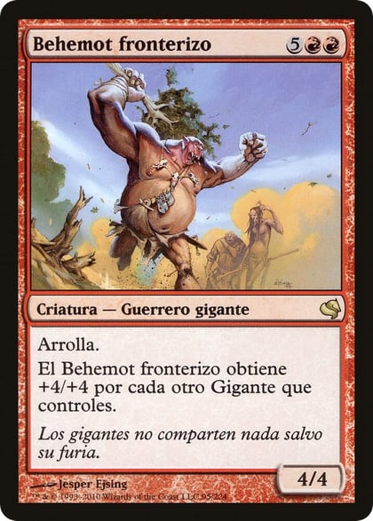 Borderland Behemoth (Spanish) - "Behemot fronterizo", Magic Encyclopedia 2011 (Salvat) 95
