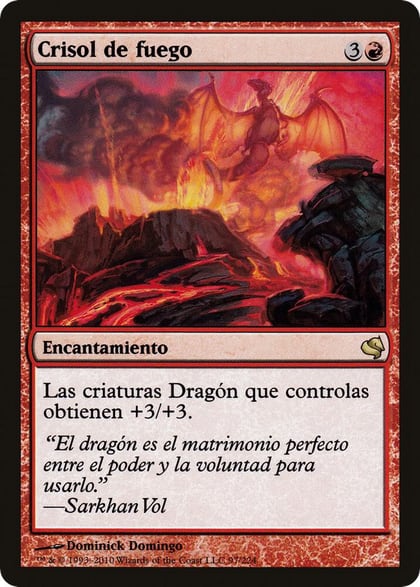 Crucible of Fire (Spanish) - "Crisol de fuego", Magic Encyclopedia 2011 (Salvat) 97
