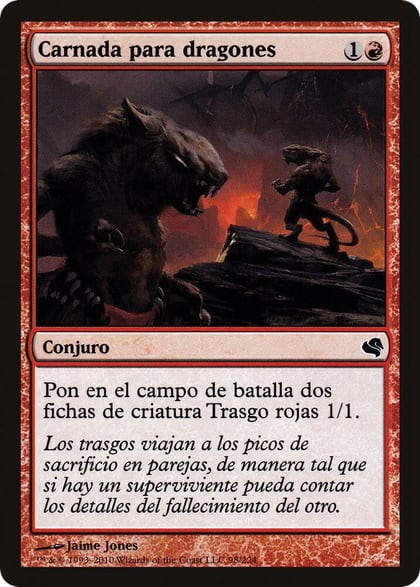 Dragon Fodder (Spanish) - "Carnada para dragones", Magic Encyclopedia 2011 (Salvat) 98