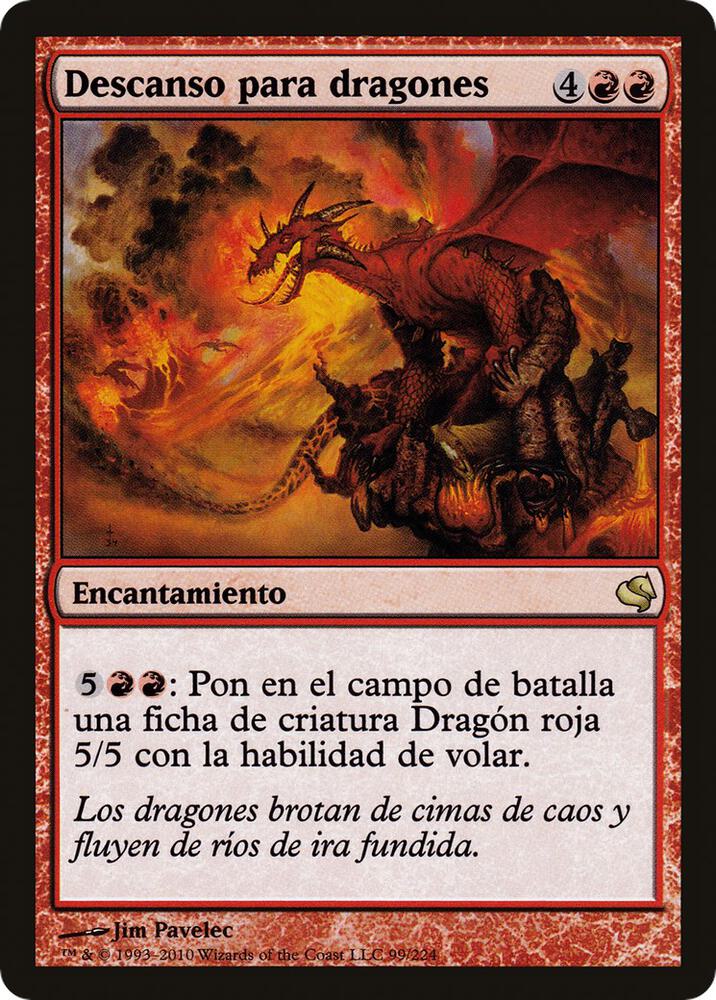 Dragon Roost (Spanish) - "Descanso para dragones", Magic Encyclopedia 2011 (Salvat) 99