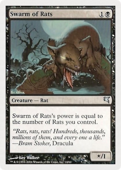 Swarm of Rats (14), Magic Encyclopedia 2005 (Salvat/Hachette) 14
