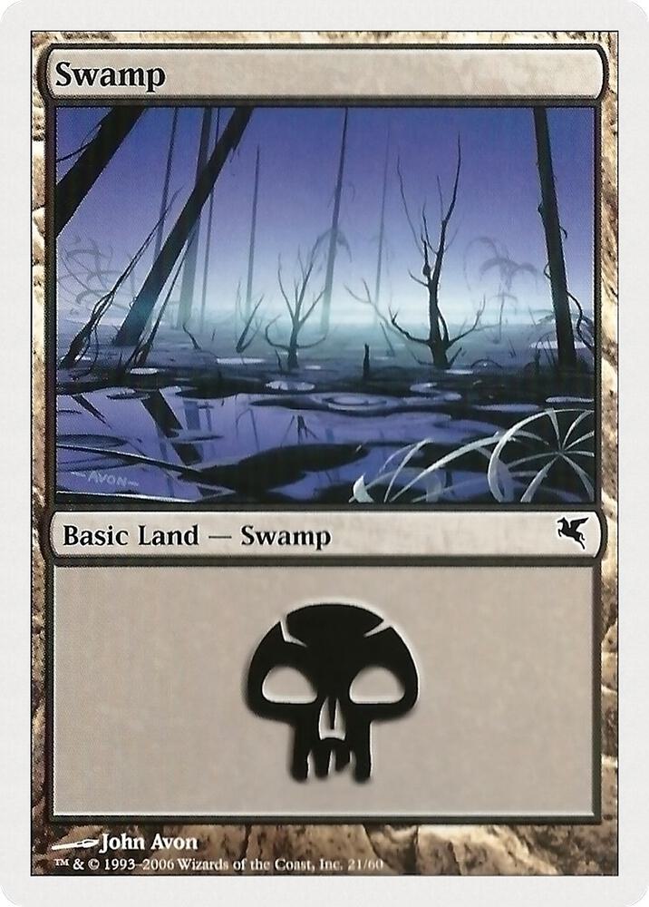 Swamp (21), Magic Encyclopedia 2005 (Salvat/Hachette) 21