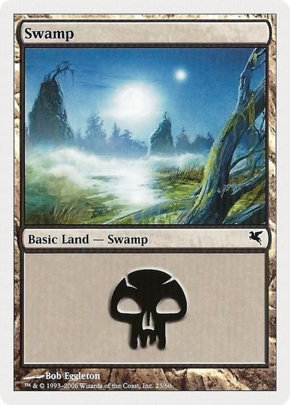 Swamp (23), Magic Encyclopedia 2005 (Salvat/Hachette) 23