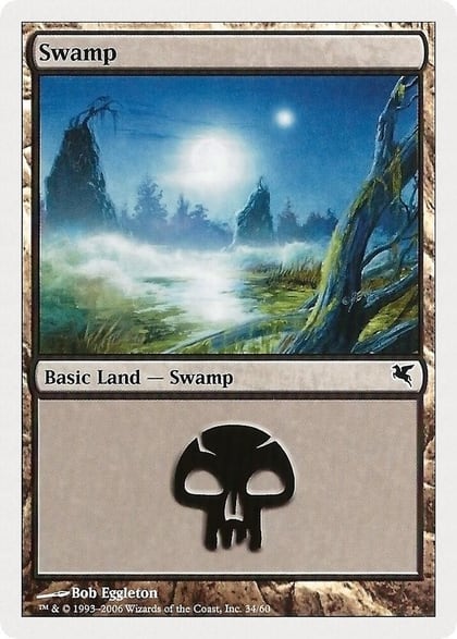 Swamp (34), Magic Encyclopedia 2005 (Salvat/Hachette) 34