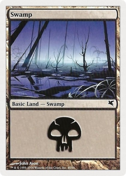Swamp (48), Magic Encyclopedia 2005 (Salvat/Hachette) 48
