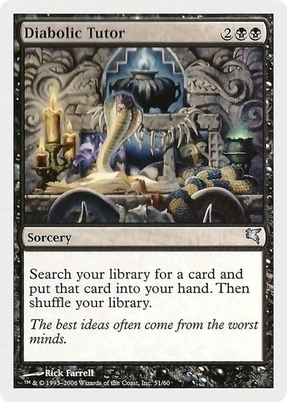Diabolic Tutor, Magic Encyclopedia 2005 (Salvat/Hachette) 51