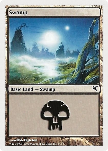 Swamp (57), Magic Encyclopedia 2005 (Salvat/Hachette) 57