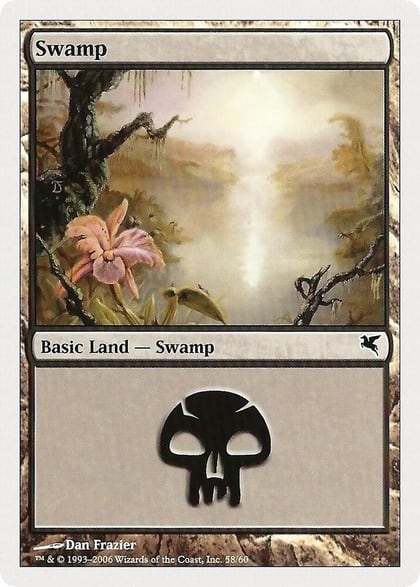 Swamp (58), Magic Encyclopedia 2005 (Salvat/Hachette) 58