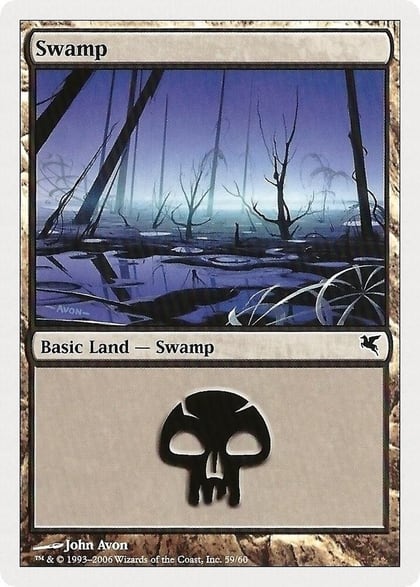 Swamp (59), Magic Encyclopedia 2005 (Salvat/Hachette) 59