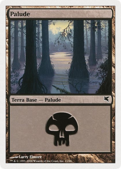 Swamp (Italian) - "Palide" (A11), Magic Encyclopedia 2005 (Salvat/Hachette) A11