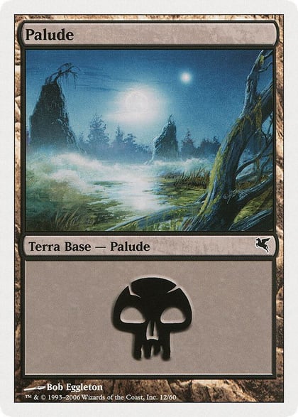 Swamp (Italian) - "Palide" (A12), Magic Encyclopedia 2005 (Salvat/Hachette) A12