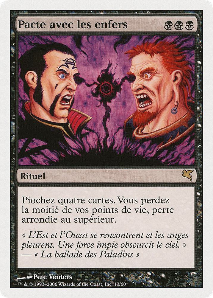 Infernal Contract (French) - "Pacte avec les enfers", Magic Encyclopedia 2005 (Salvat/Hachette) A13