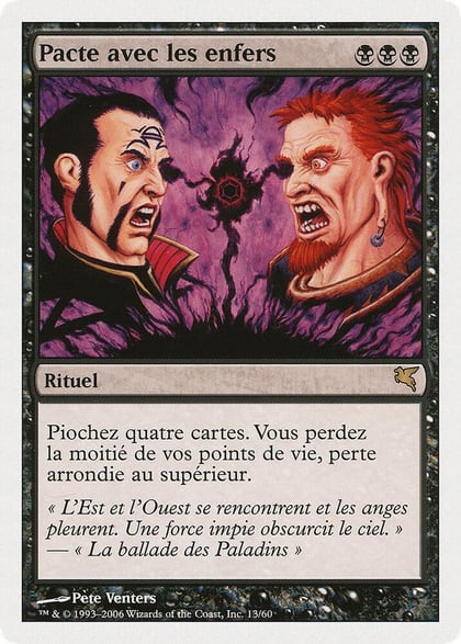 Infernal Contract (French) - "Pacte avec les enfers", Magic Encyclopedia 2005 (Salvat/Hachette) A13