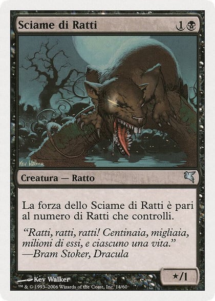 Swarm of Rats (Italian) - "Sciame di rats" (A14), Magic Encyclopedia 2005 (Salvat/Hachette) A14