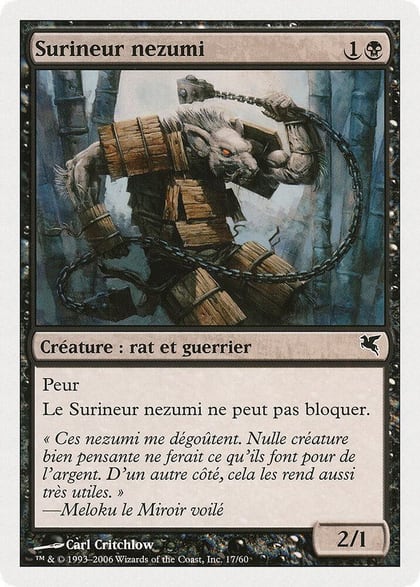 Nezumi Cutthroat (French) - "Surineur nezumi" (A17), Magic Encyclopedia 2005 (Salvat/Hachette) A17
