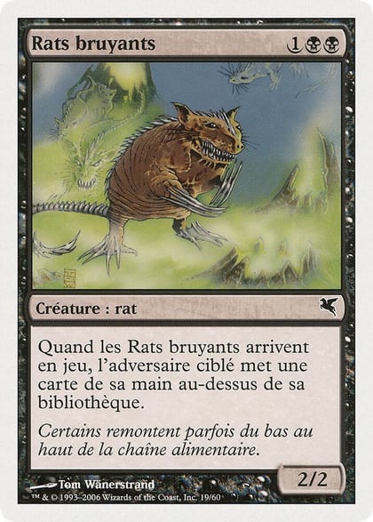Chittering Rats (French) - "Rats bruyants" (A19), Magic Encyclopedia 2005 (Salvat/Hachette) A19