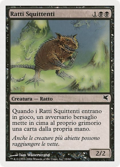 Chittering Rats (Italian) - "Ratti Squittenti" (A19), Magic Encyclopedia 2005 (Salvat/Hachette) A19