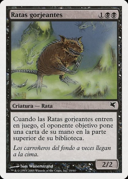 Chittering Rats (Spanish) - "Ratas gorjeantes" (A19), Magic Encyclopedia 2005 (Salvat/Hachette) A19