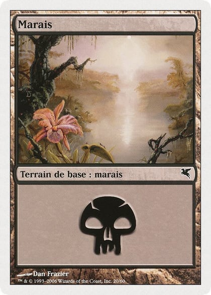 Swamp (French) - "Marais" (A20), Magic Encyclopedia 2005 (Salvat/Hachette) A20