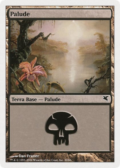 Swamp (Italian) - "Palide" (A20), Magic Encyclopedia 2005 (Salvat/Hachette) A20