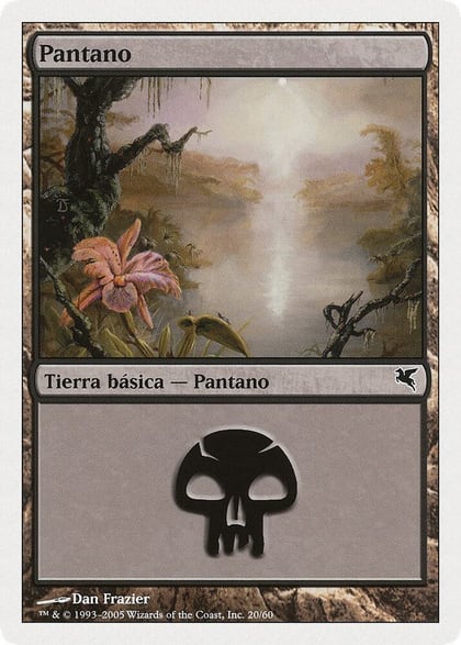 Swamp (Spanish) - "Pantano" (A20), Magic Encyclopedia 2005 (Salvat/Hachette) A20