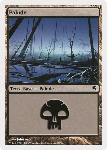 Swamp (Italian) - "Palide" (A21), Magic Encyclopedia 2005 (Salvat/Hachette) A21