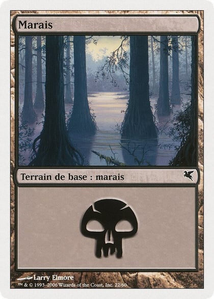 Swamp (French) - "Marais" (A22), Magic Encyclopedia 2005 (Salvat/Hachette) A22