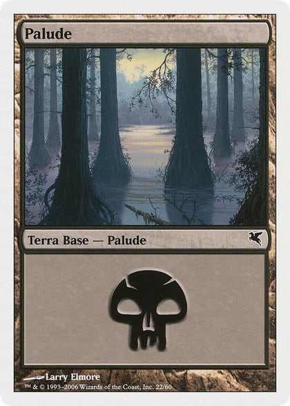 Swamp (Italian) - "Palide" (A22), Magic Encyclopedia 2005 (Salvat/Hachette) A22