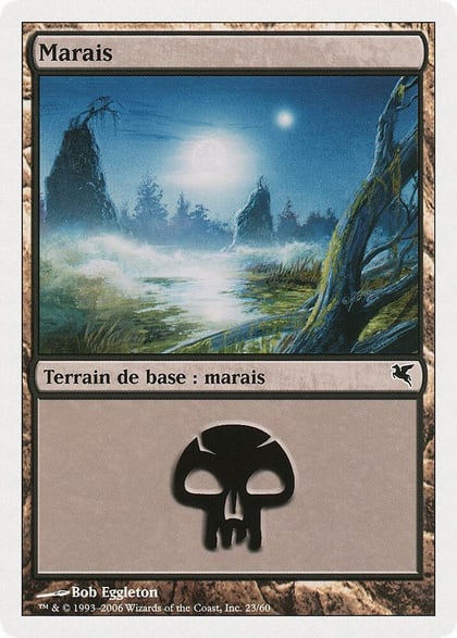 Swamp (French) - "Marais" (A23), Magic Encyclopedia 2005 (Salvat/Hachette) A23