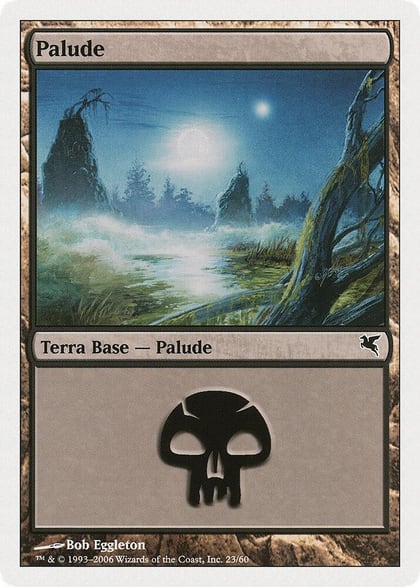 Swamp (Italian) - "Palide" (A23), Magic Encyclopedia 2005 (Salvat/Hachette) A23