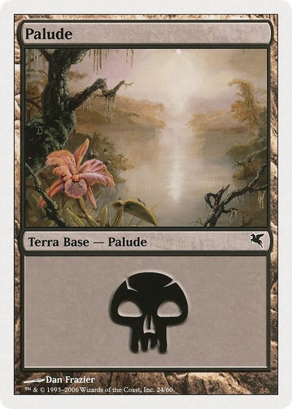 Swamp (Italian) - "Palide" (A24), Magic Encyclopedia 2005 (Salvat/Hachette) A24