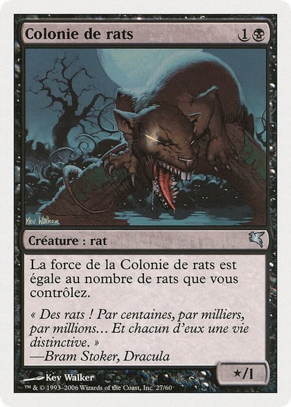 Swarm of Rats (French) - "Colonie de rats" (A27), Magic Encyclopedia 2005 (Salvat/Hachette) A27