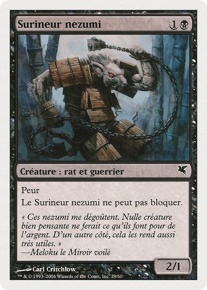 Nezumi Cutthroat (French) - "Surineur nezumi" (A29), Magic Encyclopedia 2005 (Salvat/Hachette) A29