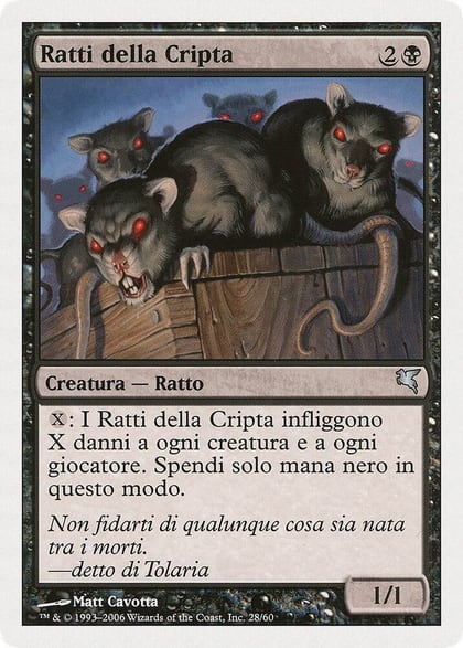 Crypt Rats (Italian) - "Ratti della Cripta", Magic Encyclopedia 2005 (Salvat/Hachette) A29