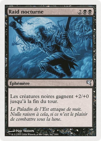 Nocturnal Raid (French) - "Raid nocturne", Magic Encyclopedia 2005 (Salvat/Hachette) A3