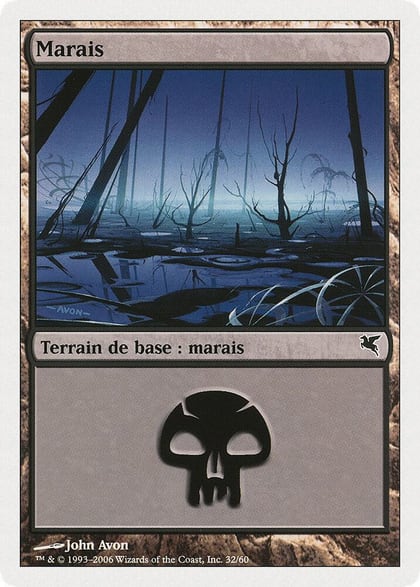 Swamp (French) - "Marais" (A32), Magic Encyclopedia 2005 (Salvat/Hachette) A32