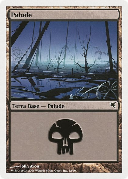 Swamp (Italian) - "Palide" (A32), Magic Encyclopedia 2005 (Salvat/Hachette) A32