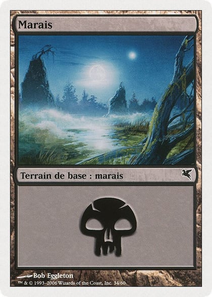 Swamp (French) - "Marais" (A34), Magic Encyclopedia 2005 (Salvat/Hachette) A34