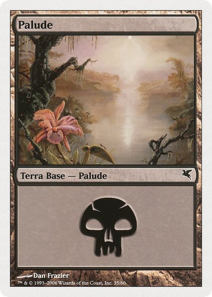 Swamp (Italian) - "Palide" (A35), Magic Encyclopedia 2005 (Salvat/Hachette) A35