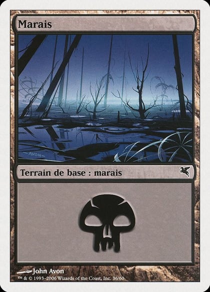 Swamp (French) - "Marais" (A36), Magic Encyclopedia 2005 (Salvat/Hachette) A36