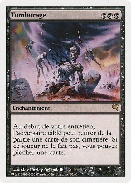 Gravestorm (French) - "Tomborage", Magic Encyclopedia 2005 (Salvat/Hachette) A37
